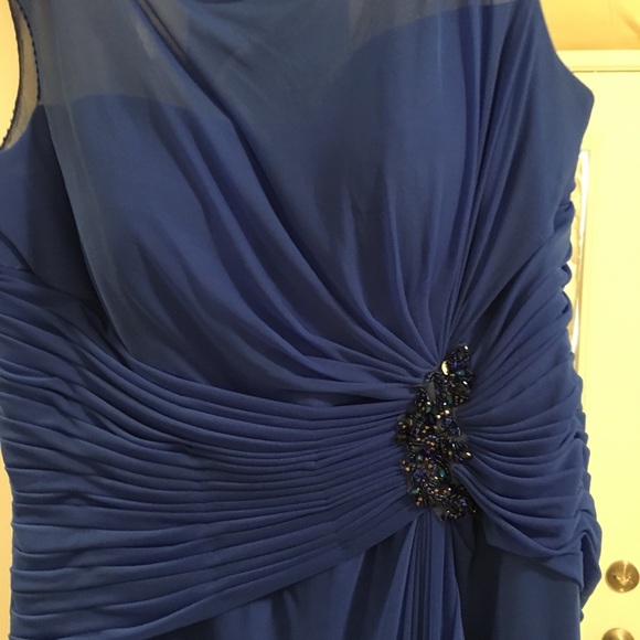Mother of Groom Royal Blue Beautiful Gown - Picture 3 of 4